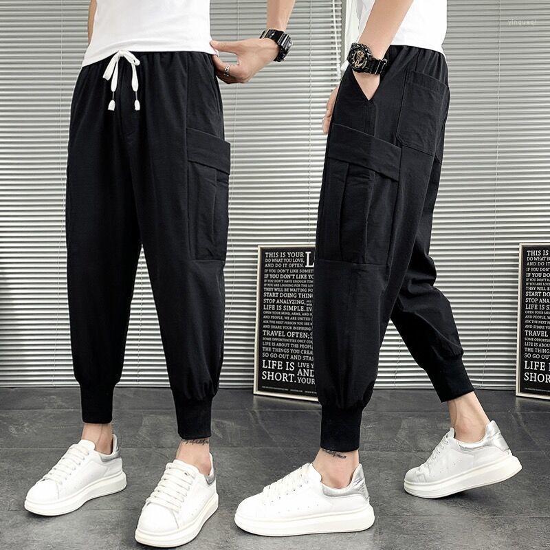 Men's Pants Summer Youth Men's Casual Lace Up Fashion All-Match Blackhin Section Loose Ninth S Overalls Y2k Clothes Streetwear, Black
Men's Pants Summer Youth Men's Casual Lace Up Fashion All-Match Blackhin Section Loose Ninth S Overalls Y2k Clothes Streetwear, Black