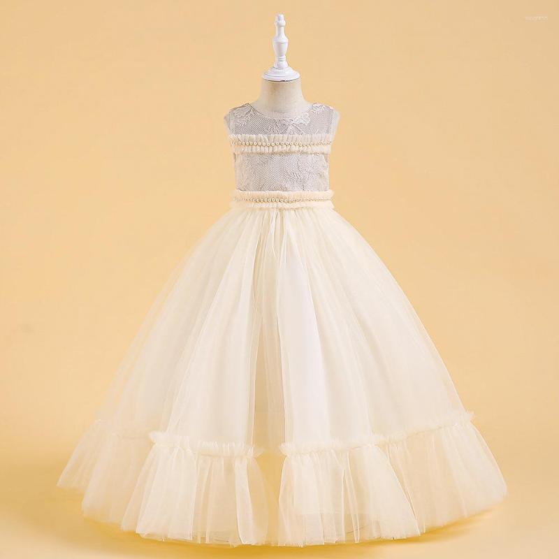 Girl Dresses Girls Sleeveless Pearls Ball Gown Tulle Elegant Lace Flower Princess For Kids Christmas Wedding Formal Clothes, Lp-295-white
Girl Dresses Girls Sleeveless Pearls Ball Gown Tulle Elegant Lace Flower Princess For Kids Christmas Wedding Formal Clothes, Lp-295-white