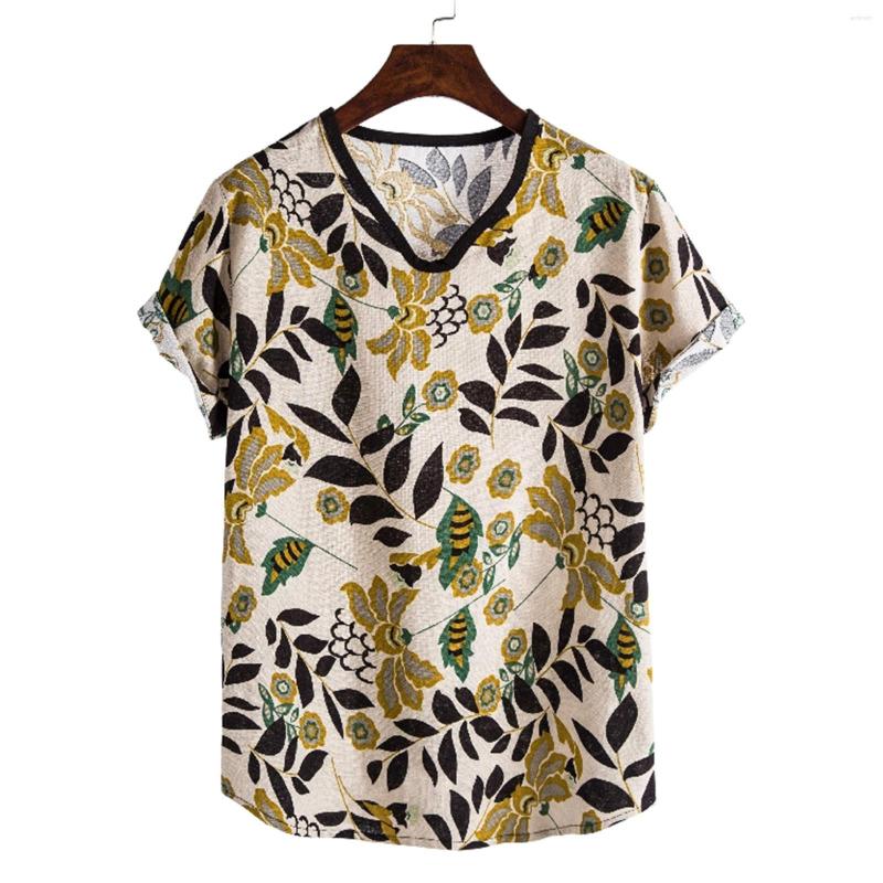 Men's T Shirts Summer Shirt Hawaiian Printed Linen Short Sleeve Male Tee Casual V-Neck For Men Streetwear Mujer Camisetas, Multicolor
Men's T Shirts Summer Shirt Hawaiian Printed Linen Short Sleeve Male Tee Casual V-Neck For Men Streetwear Mujer Camisetas, Multicolor