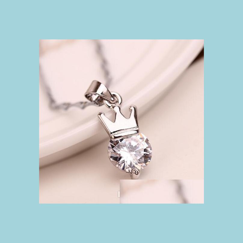 Pendant Necklaces Simple Cubic Zircon Crown Charm Pendant Necklace Alloy Sier Elegant Wedding Necklaces Birthday Gifts For La Bdehome Dhrp7
Pendant Necklaces Simple Cubic Zircon Crown Charm Pendant Necklace Alloy Sier Elegant Wedding Necklaces Birthday Gifts For La Bdehome Dhrp7