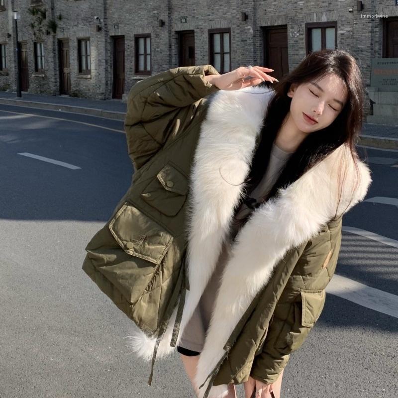 Women's Trench Coats Green Gingham Cotton Coat Wool Collar Medium Long Loose Bandage Winter Chic Casual C1456
Women's Trench Coats Green Gingham Cotton Coat Wool Collar Medium Long Loose Bandage Winter Chic Casual C1456