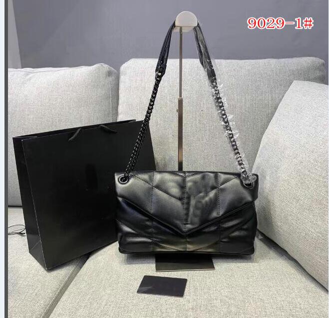 Luxury Designer Leather Bags Women Handbag Crossbody Woc Lady Shoulder Bag Flip Cover Femal Tote Coin Purse 9029-1#70 29cm, Black/silver chain
Luxury Designer Leather Bags Women Handbag Crossbody Woc Lady Shoulder Bag Flip Cover Femal Tote Coin Purse 9029-1#70 29cm, Black/silver chain