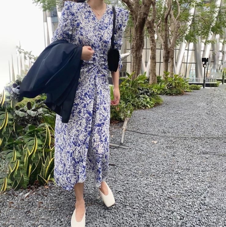Casual Dresses Porcelain Print Women V-Neck Midi Dress 2022 Early Spring Slim Ladies Pleated Irregular Long Vintage
Casual Dresses Porcelain Print Women V-Neck Midi Dress 2022 Early Spring Slim Ladies Pleated Irregular Long Vintage