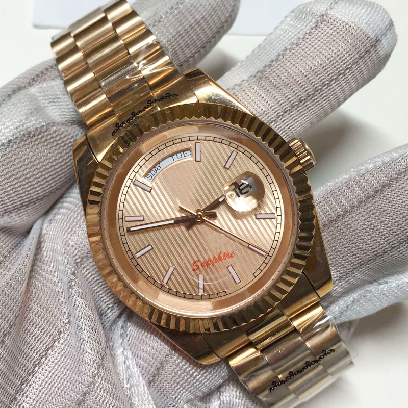 Luxury watches aaa watch Rose Gold case 41mm day automatic mechanical date men watches sapphire glass quality stainless steel wristwatches
Luxury watches aaa watch Rose Gold case 41mm day automatic mechanical date men watches sapphire glass quality stainless steel wristwatches
