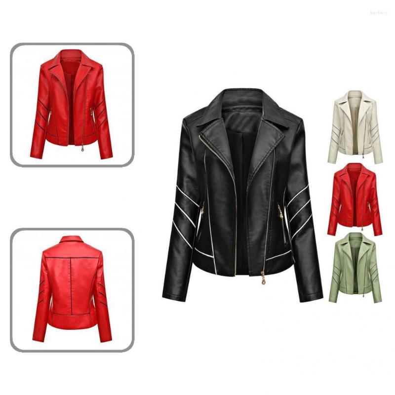 Women's Leather Pockets Windproof Eye-catching Biker Coat For Outdoor Lady Jacket, Green
Women's Leather Pockets Windproof Eye-catching Biker Coat For Outdoor Lady Jacket, Green