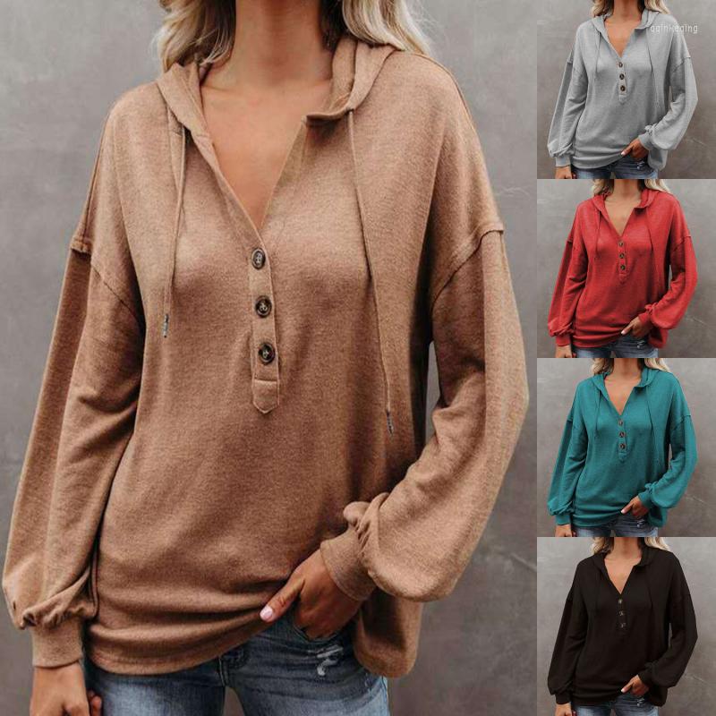Women' Hoodies Solid Color Loose Hooded Sweatshirt 2022 Autumn Pullover Coats Long Sleeve Button Casual Clothing, Brown
Women' Hoodies Solid Color Loose Hooded Sweatshirt 2022 Autumn Pullover Coats Long Sleeve Button Casual Clothing, Brown