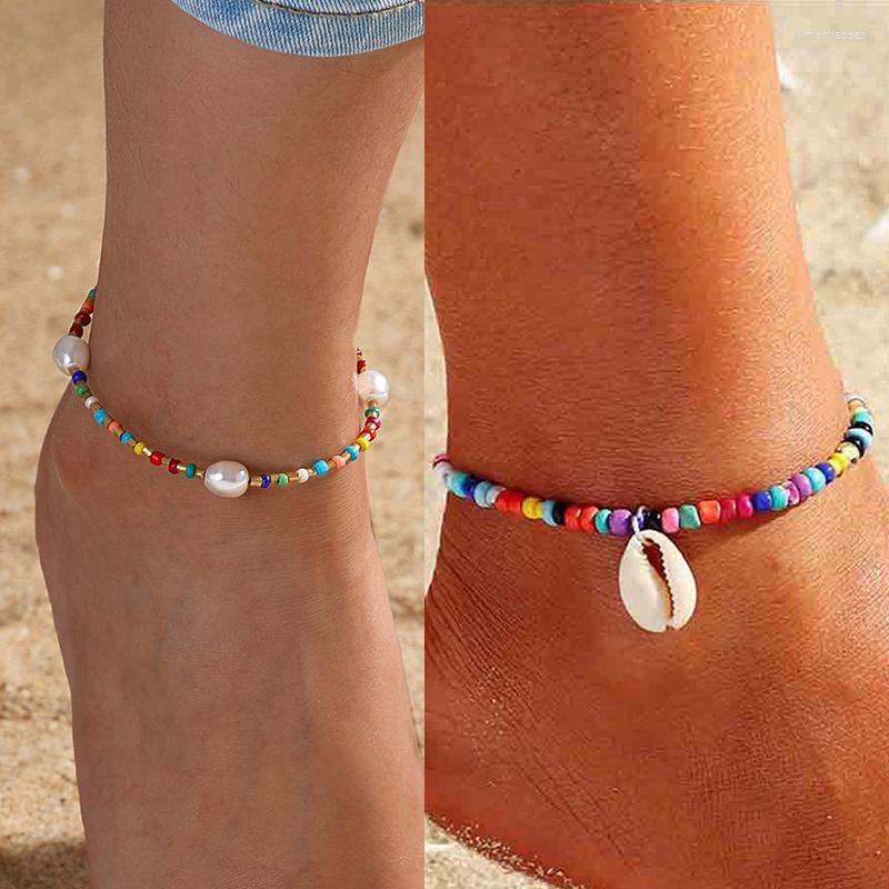 Anklets 2022 Bohemian Colorful Beads For Women Gold Color Summer Ocean Beach Shell Pearl Ankle Bracelet Foot Leg Chain Jewelry
Anklets 2022 Bohemian Colorful Beads For Women Gold Color Summer Ocean Beach Shell Pearl Ankle Bracelet Foot Leg Chain Jewelry