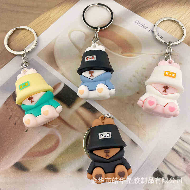 Keychains New fashion cute sleeping fisherman bear PVC doll key personalized bag pendant car
Keychains New fashion cute sleeping fisherman bear PVC doll key personalized bag pendant car