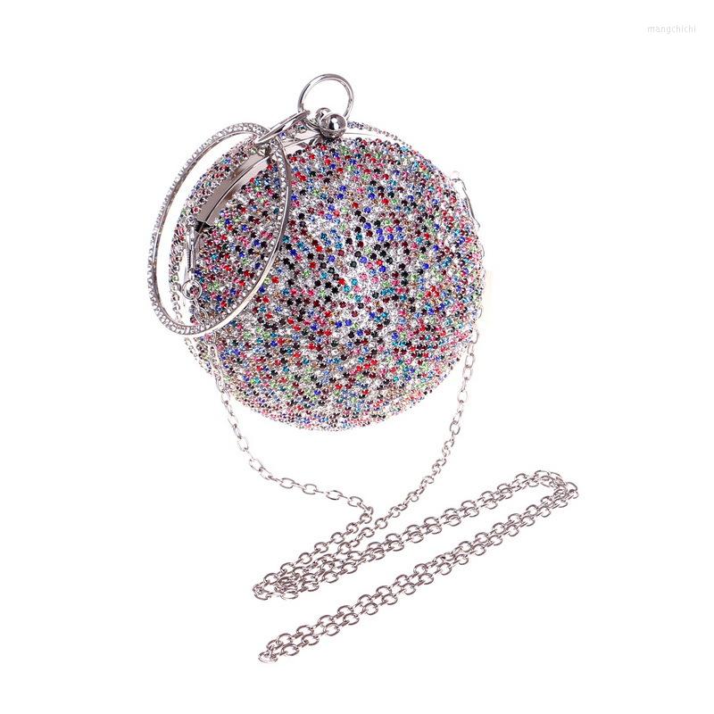 Evening Bags Fashion Lady Bridal Wedding Purse Shining Crossbody Bag Women Party Crystal Shoulder Diamonds Circle Round, Black
Evening Bags Fashion Lady Bridal Wedding Purse Shining Crossbody Bag Women Party Crystal Shoulder Diamonds Circle Round, Black