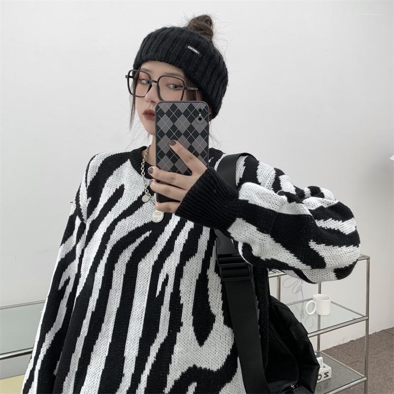 Women's Sweaters Harajuku Style Streetwear Winter Loose Sweater O-Neck Vintage Zebra Pattern Full Sleeve Pullover Fashion Knitting Lazy, Vest sweater
Women's Sweaters Harajuku Style Streetwear Winter Loose Sweater O-Neck Vintage Zebra Pattern Full Sleeve Pullover Fashion Knitting Lazy, Vest sweater