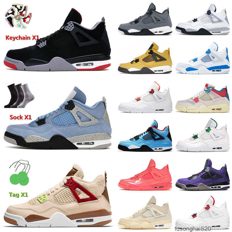 University Blue 4 4s IV Mens Women Top Quality Basketball Shoes Bred Shimmer Taupe Haze White Oreo Black Cat Lightning Sail Off Sneakers JORDON, D4 new bred 36-47
University Blue 4 4s IV Mens Women Top Quality Basketball Shoes Bred Shimmer Taupe Haze White Oreo Black Cat Lightning Sail Off Sneakers JORDON, D4 new bred 36-47