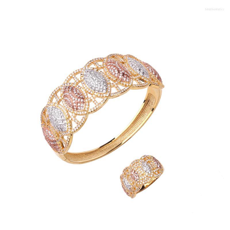 Bangle Fashion Classic African Large Multicolor Copper Zircon Bracelet With Ring Women's Wedding Jewelry B1128Bangle
Bangle Fashion Classic African Large Multicolor Copper Zircon Bracelet With Ring Women's Wedding Jewelry B1128Bangle