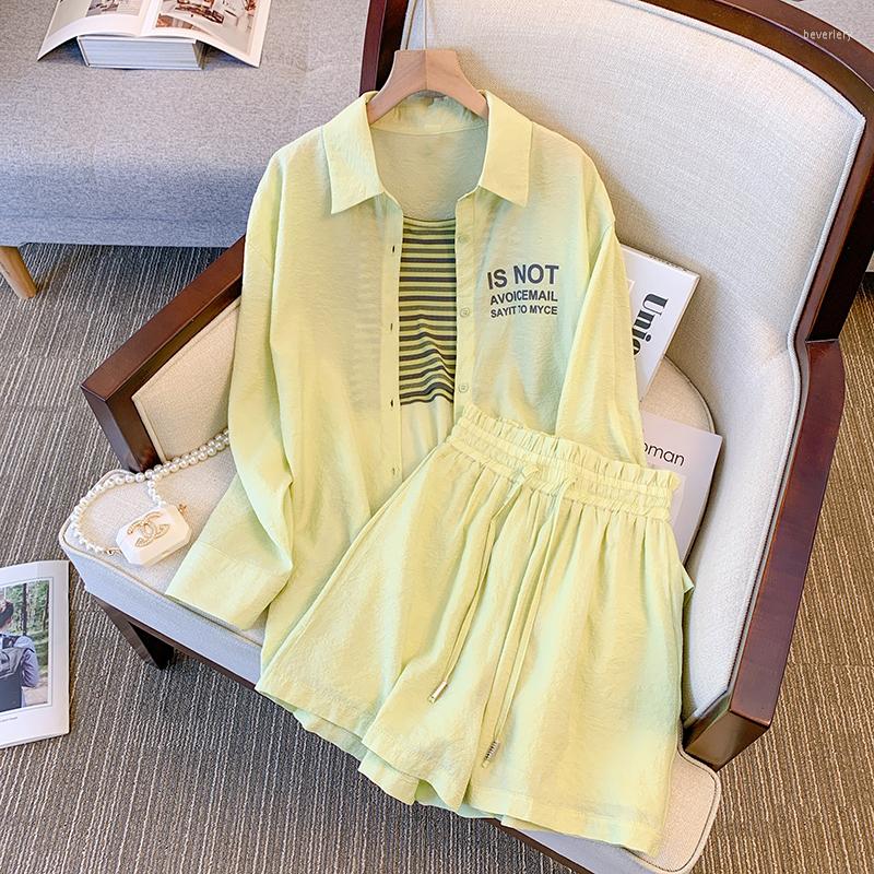 Women's Tracksuits Women High Street Suit Shirt Stripe Vest Top And Pant Three Piece Set Female Tracketsuit Large Size Fashion Casual, Green
Women's Tracksuits Women High Street Suit Shirt Stripe Vest Top And Pant Three Piece Set Female Tracketsuit Large Size Fashion Casual, Green