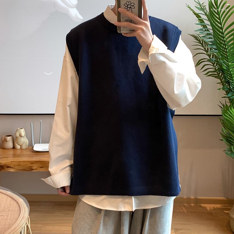 Men's Vests E BOY Men Sweater Vest O-neck College Teens All-match Korean Japanese Streetwear Baggy Pure Color Stylish Handsome Casual Ins, Black
Men's Vests E BOY Men Sweater Vest O-neck College Teens All-match Korean Japanese Streetwear Baggy Pure Color Stylish Handsome Casual Ins, Black