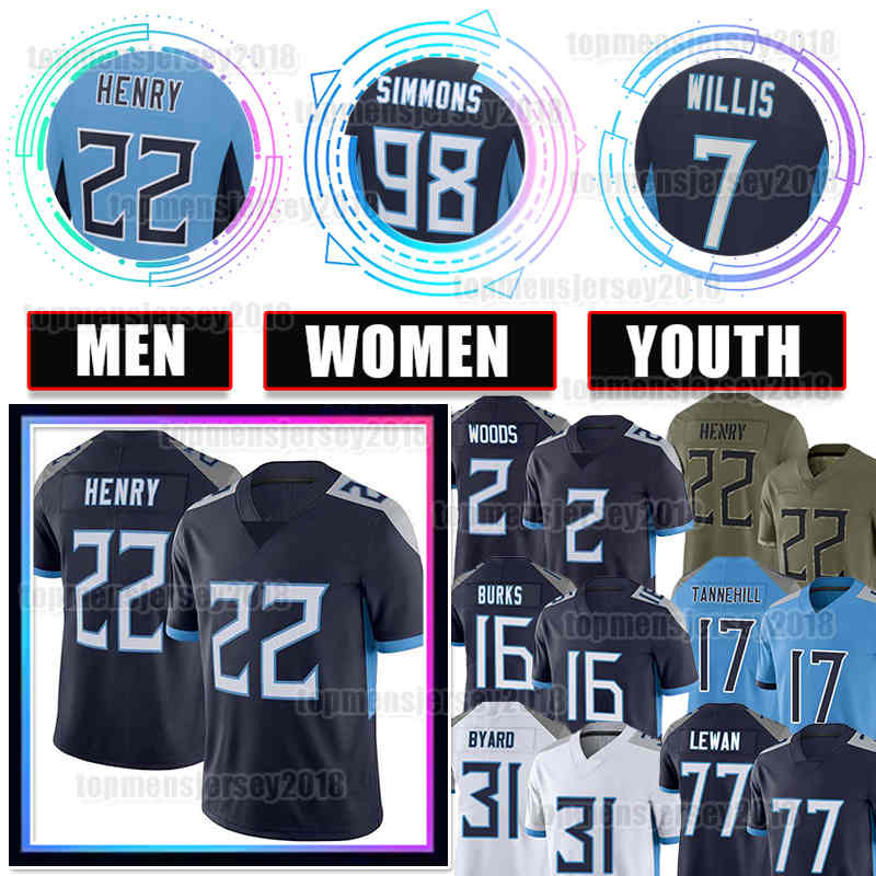 22 Derrick Henry Football Jerseys 98 Jeffery Simmons 17 Ryan Tannehill 31 Kevin Byard 7 Malik Willis Taylor Lewan Robert Woods Treylon Burks Caleb Farley Steve McNair, Men jersey(tt)
22 Derrick Henry Football Jerseys 98 Jeffery Simmons 17 Ryan Tannehill 31 Kevin Byard 7 Malik Willis Taylor Lewan Robert Woods Treylon Burks Caleb Farley Steve McNair, Men jersey(tt)
