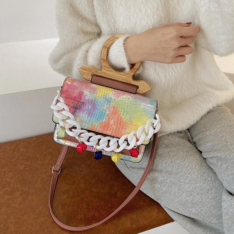 Evening Bags Women Bag Handmade Wood Portable Handle Handbag Female Retro Small Square Ins Acrylic Chain Single Shoulder Diagonal
Evening Bags Women Bag Handmade Wood Portable Handle Handbag Female Retro Small Square Ins Acrylic Chain Single Shoulder Diagonal