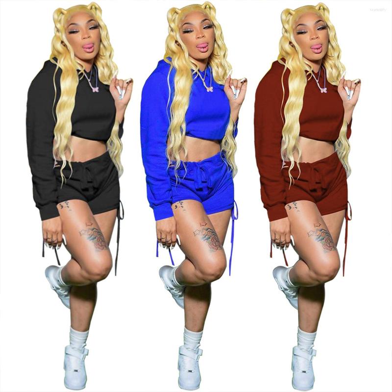 Women' Tracksuits Spring Summer Outdoor Casual Tracksuit Two Piece Set Women Solid Drawstring Hooded Sweater And Bandage Shorts Lady Sexy, Black
Women' Tracksuits Spring Summer Outdoor Casual Tracksuit Two Piece Set Women Solid Drawstring Hooded Sweater And Bandage Shorts Lady Sexy, Black