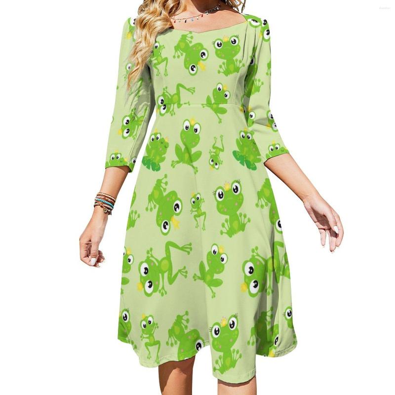 Casual Dresses Frog Prince Dress Cute Animal Print Beach Summer Sexy Square Collar Korean Fashion Graphic Big Size 4XL 5XL, Style-4
Casual Dresses Frog Prince Dress Cute Animal Print Beach Summer Sexy Square Collar Korean Fashion Graphic Big Size 4XL 5XL, Style-4