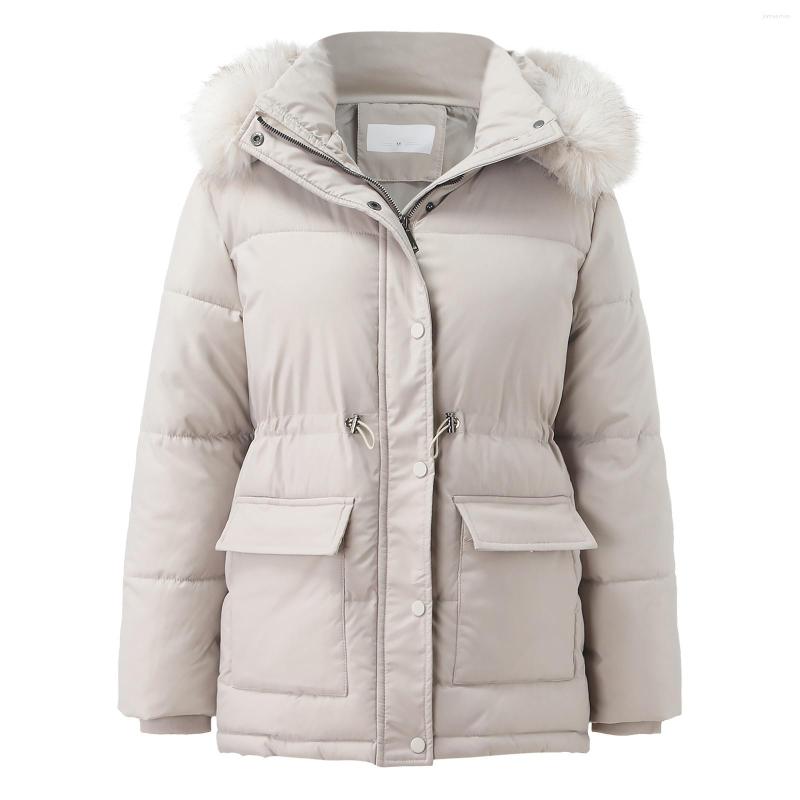 Women's Trench Coats Women Cotton Parkas Winter Warm Jacket Outwear Fur Collar Hooded Thick Drawstring Waist Overcoats Waistcoat, Beige
Women's Trench Coats Women Cotton Parkas Winter Warm Jacket Outwear Fur Collar Hooded Thick Drawstring Waist Overcoats Waistcoat, Beige