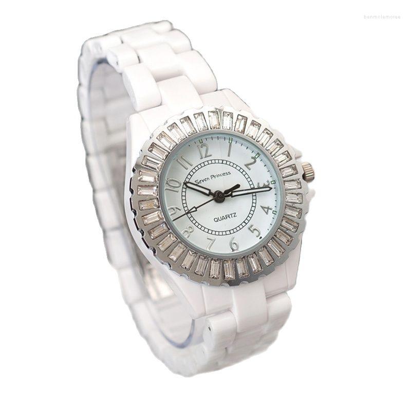 Wristwatches Product White Imitation Ceramic Classic Wrist Watch Female Student Fashion Lady Brand, Silver
Wristwatches Product White Imitation Ceramic Classic Wrist Watch Female Student Fashion Lady Brand, Silver