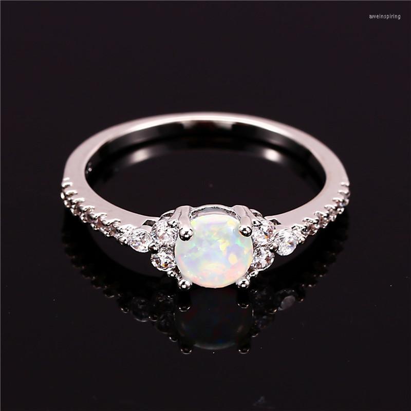 Wedding Rings Luxury Crystal Small Stone Ring Vintage Silver Color Bridal White Fire Opal Thin Engagement For Women Jewelry
Wedding Rings Luxury Crystal Small Stone Ring Vintage Silver Color Bridal White Fire Opal Thin Engagement For Women Jewelry