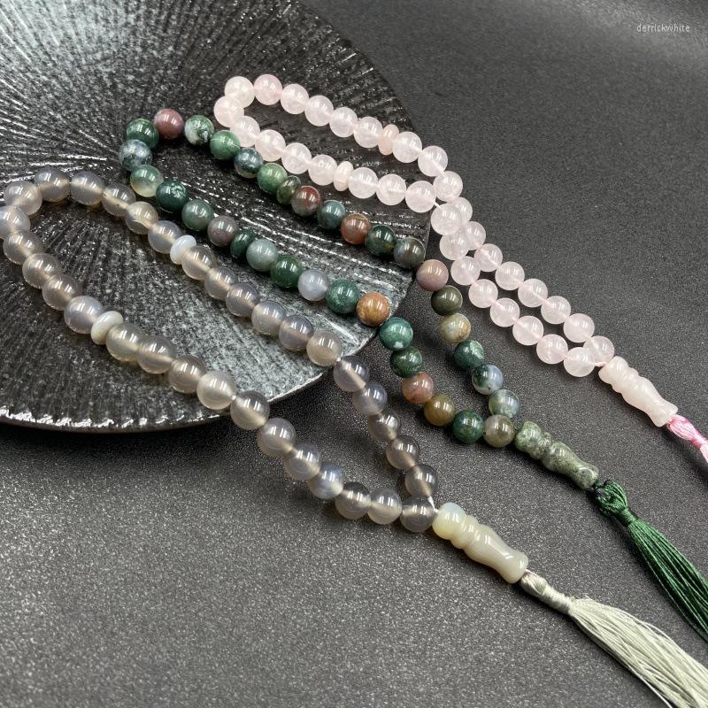 Strand Real Semi-precious Stone Beaded Tasbih Bracelet Islam Subhah Muslim Masbahah Onyx Quartz Tassel Bangle Woman Jewelry Gift
Strand Real Semi-precious Stone Beaded Tasbih Bracelet Islam Subhah Muslim Masbahah Onyx Quartz Tassel Bangle Woman Jewelry Gift