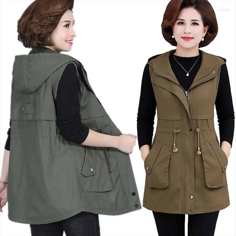 Women's Vests 2022 Spring Autumn Vest Women Mother's Waistcoat Mid-Length Hooded Female Jacket 5XL Sleeveless Coat Cardigan L567, Black
Women's Vests 2022 Spring Autumn Vest Women Mother's Waistcoat Mid-Length Hooded Female Jacket 5XL Sleeveless Coat Cardigan L567, Black