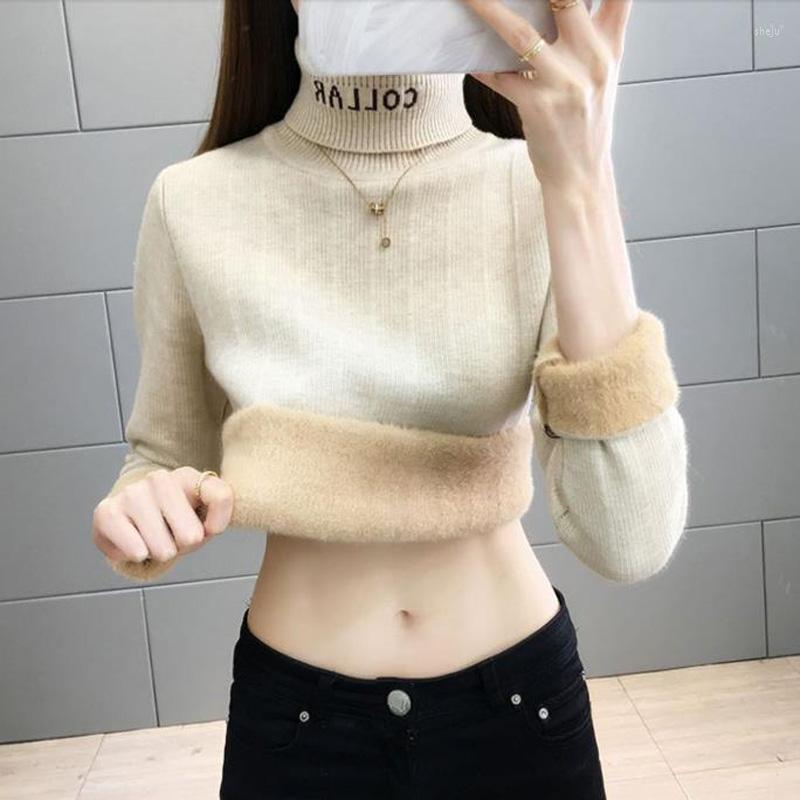 Women' Sweaters Women Turtleneck Sweater Thick 2022 Arrival Winter Plus Velvet Keep Warm Female Knitted Pullover Korean Style A112, Black
Women' Sweaters Women Turtleneck Sweater Thick 2022 Arrival Winter Plus Velvet Keep Warm Female Knitted Pullover Korean Style A112, Black