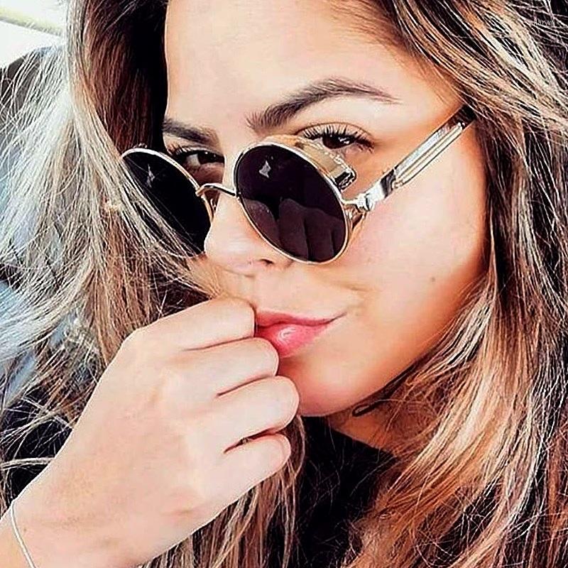 Sunglasses Round Vintage Steampunk Classic Retro Punk Women Men Sun Glasses Fashion Gothic Designer Shades
Sunglasses Round Vintage Steampunk Classic Retro Punk Women Men Sun Glasses Fashion Gothic Designer Shades