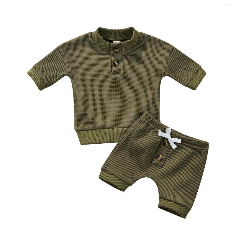 Clothing Sets Infant Baby Girls Boys Shorts Set Neckline Button Design Short Sleeve Tops High Waist Stretch Breathable, Picture shown
Clothing Sets Infant Baby Girls Boys Shorts Set Neckline Button Design Short Sleeve Tops High Waist Stretch Breathable, Picture shown