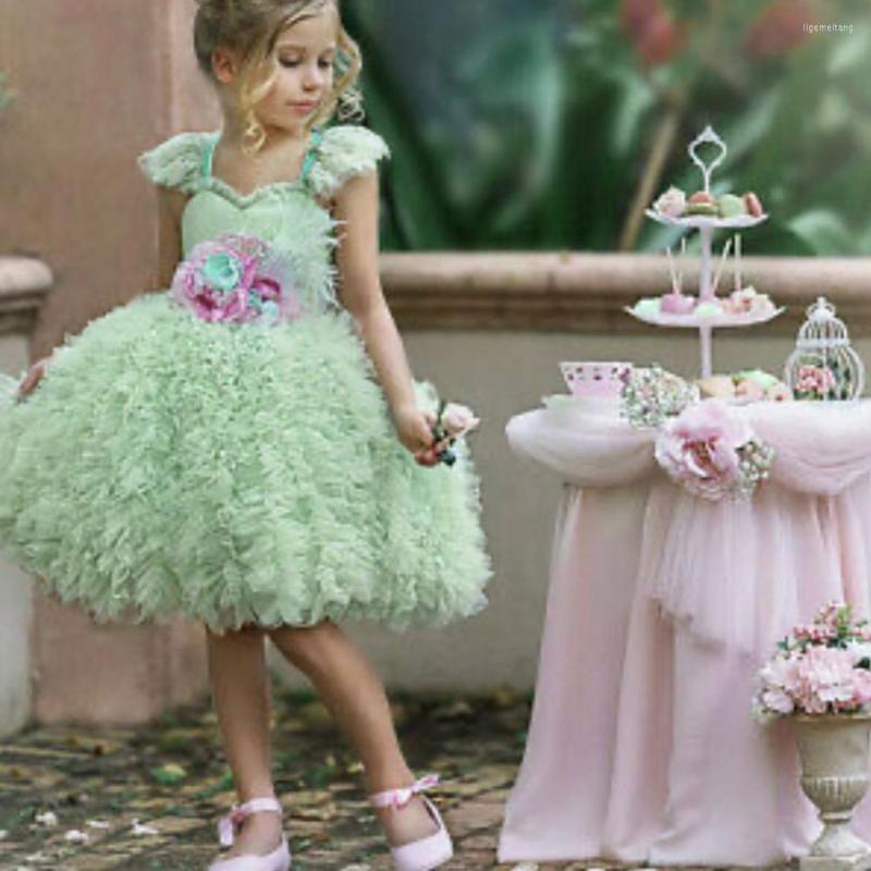 Girl Dresses Elegant Green Flower Sweetheart Pink Feathers A-Line Knee Princess Gown Party Prom Vestidos De Gala, Custom photo
Girl Dresses Elegant Green Flower Sweetheart Pink Feathers A-Line Knee Princess Gown Party Prom Vestidos De Gala, Custom photo