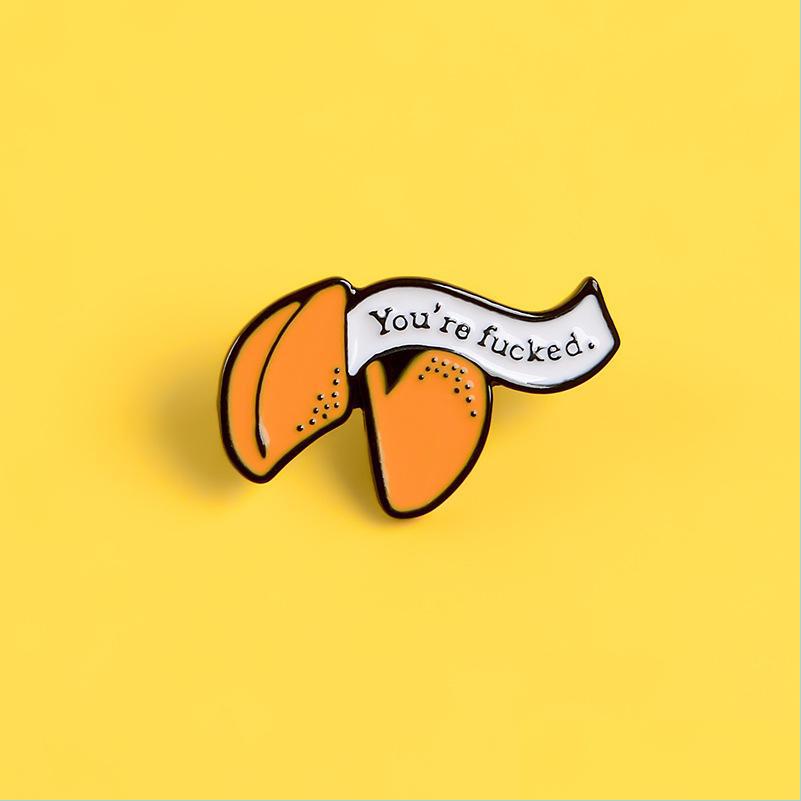 Pins Brooches Funny Youre Fxxxxd Lucky Fortune Cookie Brooches Orange Banner Enamel Pins Custom Lapel Badge Jewelry For F Jewelshops Dhtox
Pins Brooches Funny Youre Fxxxxd Lucky Fortune Cookie Brooches Orange Banner Enamel Pins Custom Lapel Badge Jewelry For F Jewelshops Dhtox