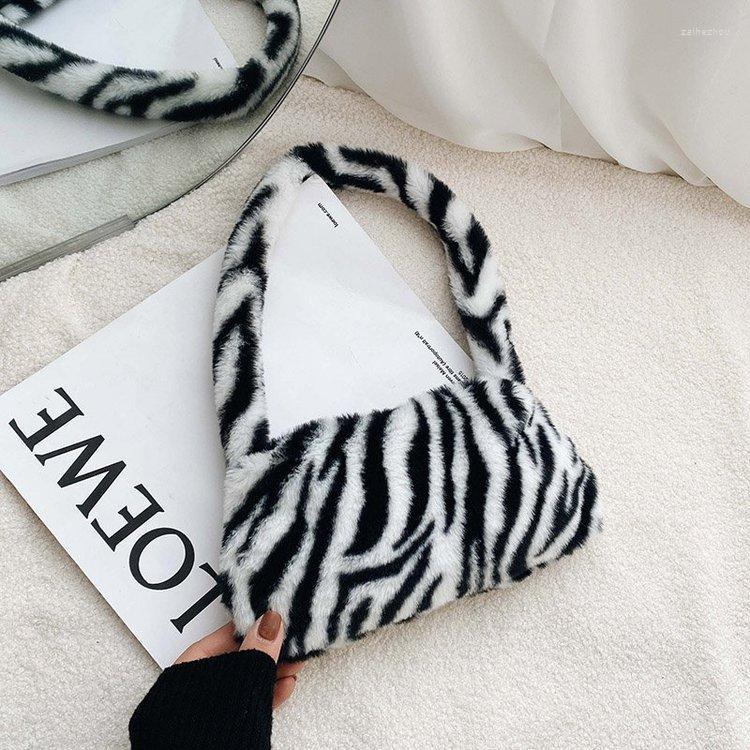 Evening Bags Winter Vintage Zebra Pattern Shoulder Underarm Bag Female Plush Autumn Handbags Soft Warm Fur Tote Purse For Lady Sac A Main, Black
Evening Bags Winter Vintage Zebra Pattern Shoulder Underarm Bag Female Plush Autumn Handbags Soft Warm Fur Tote Purse For Lady Sac A Main, Black