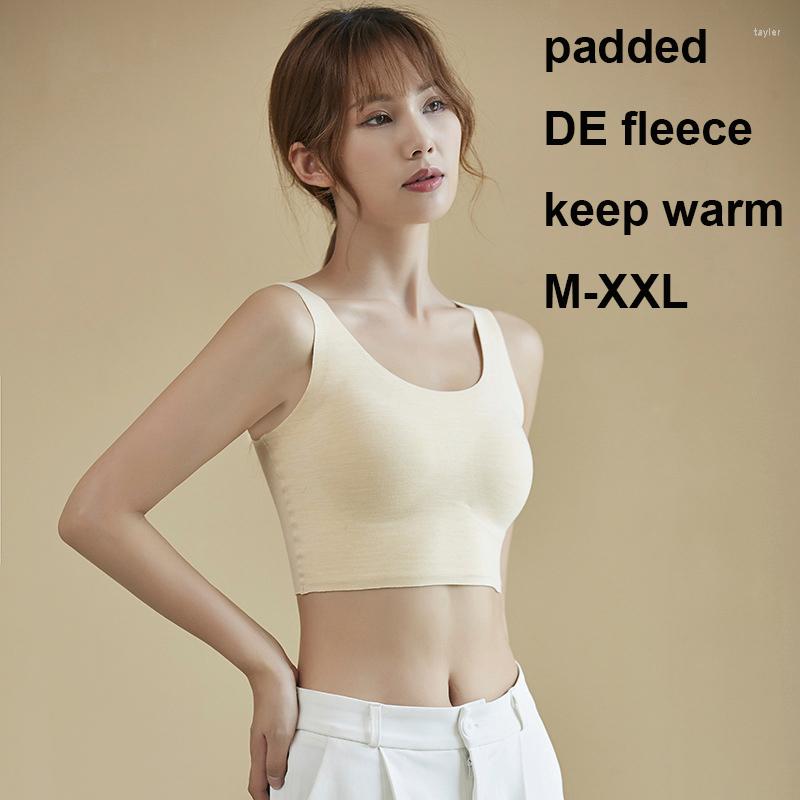 Camisoles & Tanks 2022 Winter Thermal Underwear Thermo Lingerie Cup Seamless Bra Tank Top One Piece Padded Keep Warm Stick Vest Lady, Beige
Camisoles & Tanks 2022 Winter Thermal Underwear Thermo Lingerie Cup Seamless Bra Tank Top One Piece Padded Keep Warm Stick Vest Lady, Beige