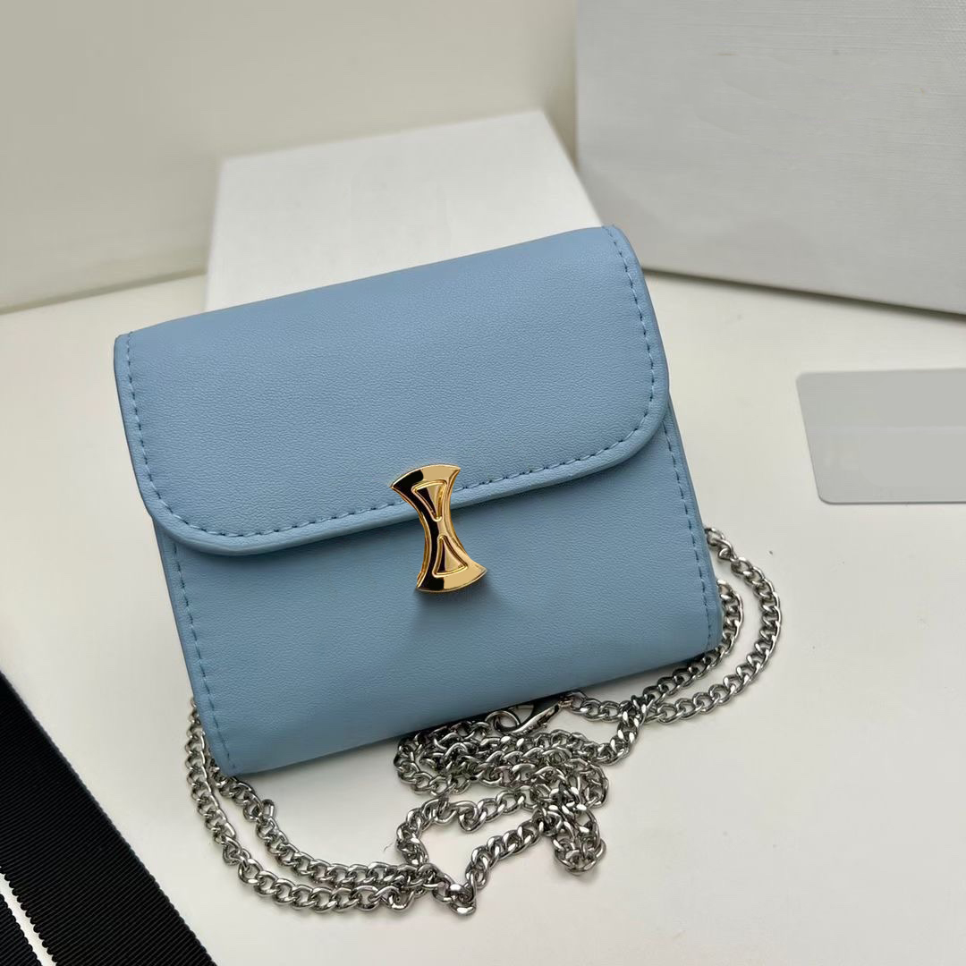 Trendy Chain Mini Shoulder Wallets Bags Designer Metal Buckle Purses Women Handbag Small Chain Clutches With Box, Black/with box
Trendy Chain Mini Shoulder Wallets Bags Designer Metal Buckle Purses Women Handbag Small Chain Clutches With Box, Black/with box