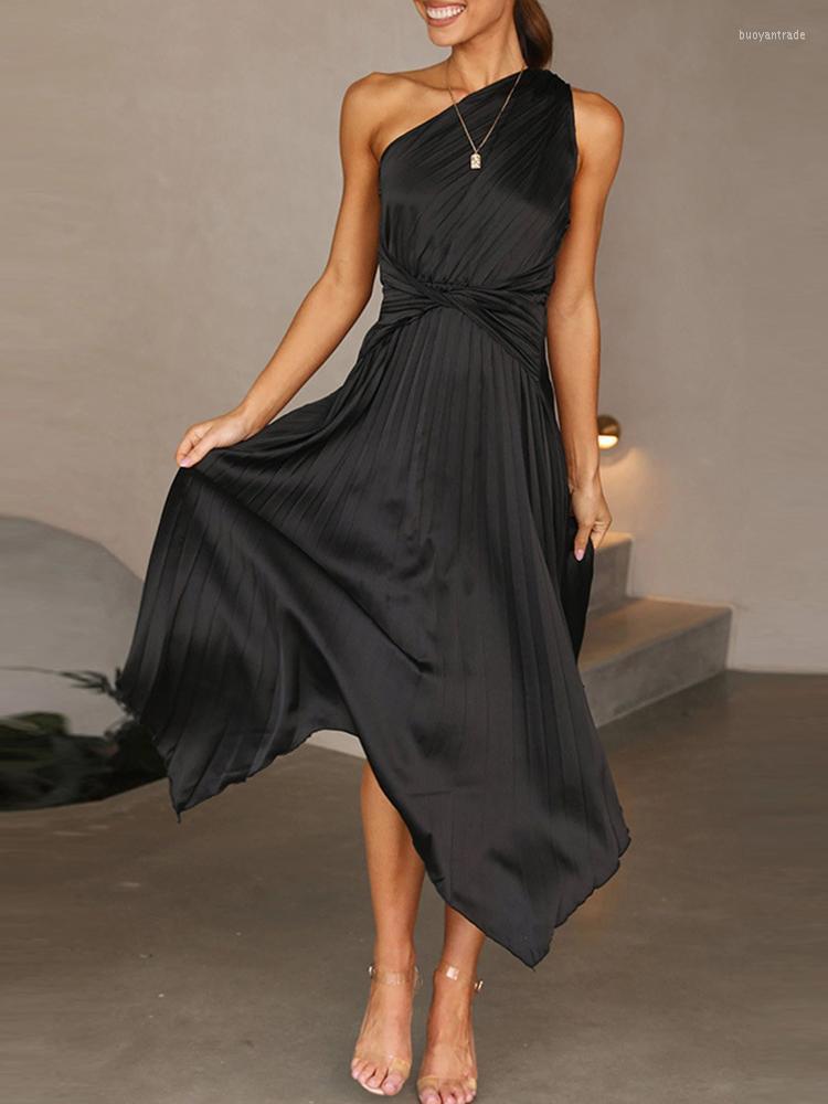 Casual Dresses Summer Elegant Sleeveless Irregular Party Dress Office Sexy Skew Collar Cross Knot Long Women Fashion Pleated Solid DressCasu, 01 blue
Casual Dresses Summer Elegant Sleeveless Irregular Party Dress Office Sexy Skew Collar Cross Knot Long Women Fashion Pleated Solid DressCasu, 01 blue