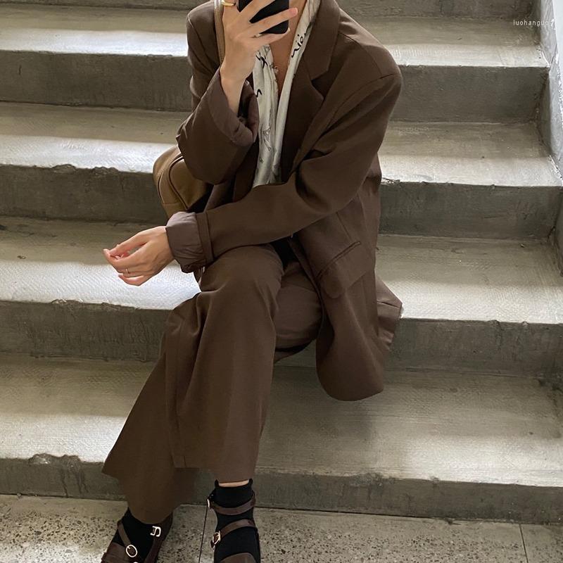 Women's Two Piece Pants Elegant Business Wear Blazers High Waist Wide Leg Suits 2 Set 2022 Fashion Vintage Blazer Suit OL, Auburn
Women's Two Piece Pants Elegant Business Wear Blazers High Waist Wide Leg Suits 2 Set 2022 Fashion Vintage Blazer Suit OL, Auburn