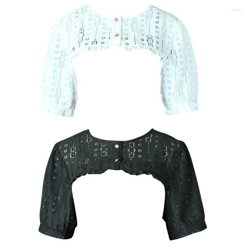Women's Blouses Women's False Collar Short Sleeves Small Shawl Lace Half Top Clothes Accessories, Black
Women's Blouses Women's False Collar Short Sleeves Small Shawl Lace Half Top Clothes Accessories, Black