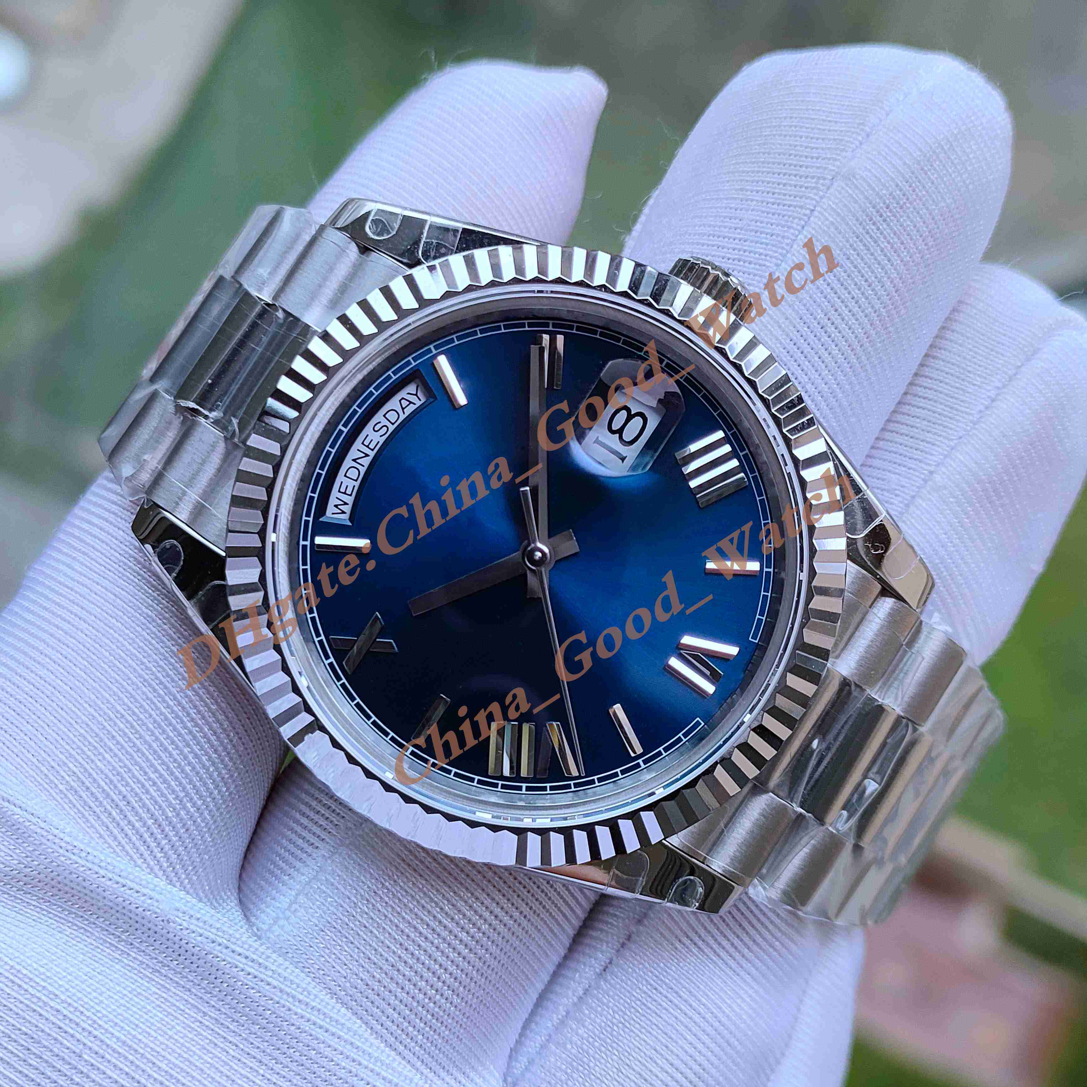 10 Style Rome Dial Watches For Men Good BP Factory V2 New Steel Bracelet Automatic Movement Watch Time Day Date Sapphire Crystal Glass BPF Diving Wristwatches