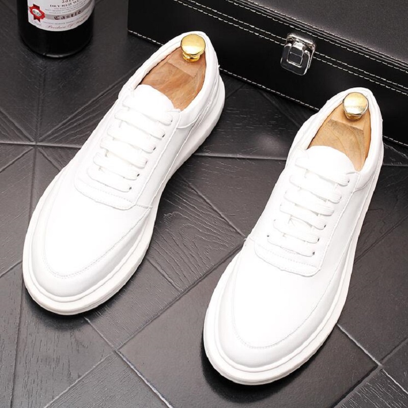 Men's Leisure Platform Shoes Streetwear Lace-up Derby Shoe Breathable Leather White Sneakers Man Footwear Da03
Men's Leisure Platform Shoes Streetwear Lace-up Derby Shoe Breathable Leather White Sneakers Man Footwear Da03