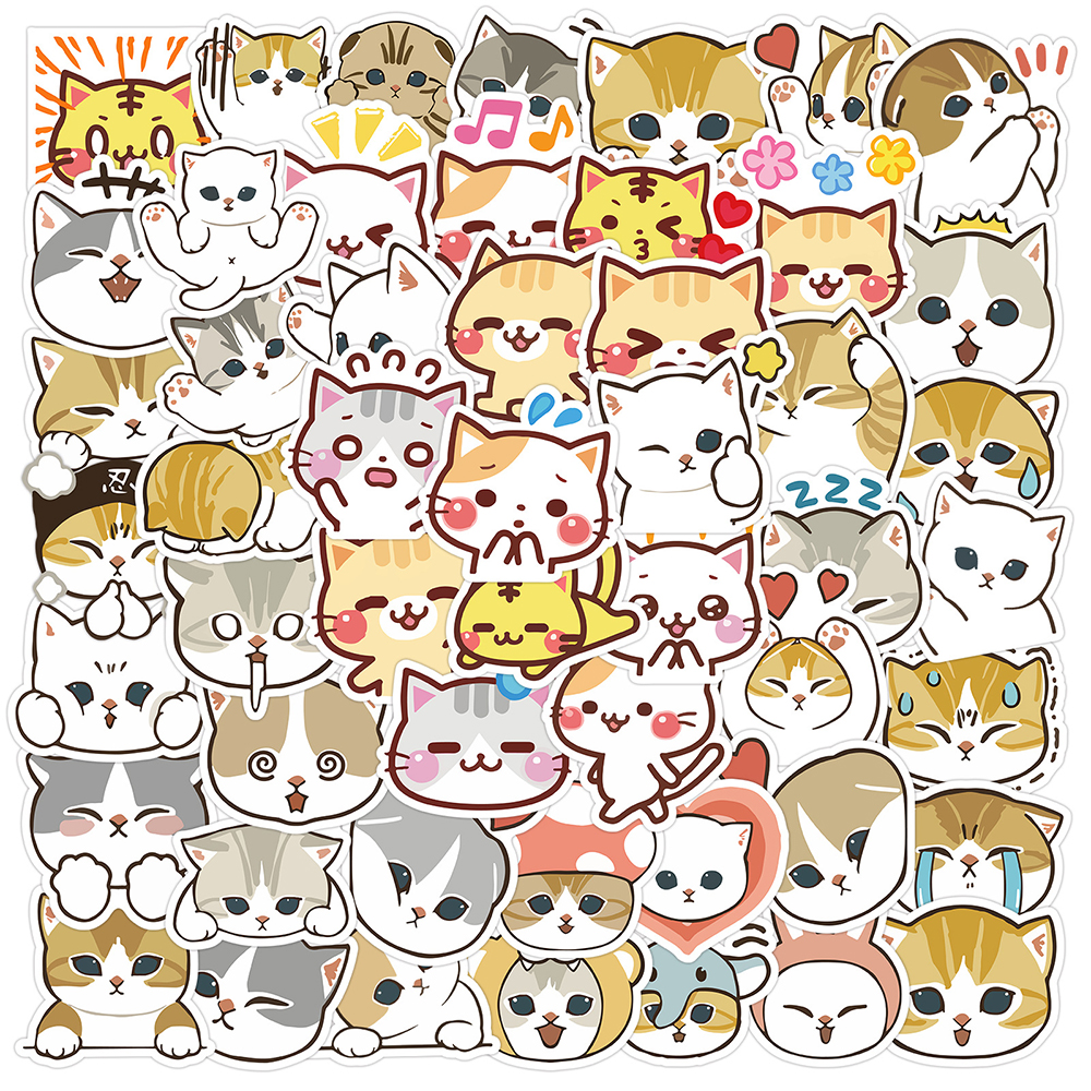 62pcs Cute Cartoon Cat Stickers Animal Decals Kid Toy Laptop Phone Fridge Bike Luggage Notebook Scrapbook Graffiti Sticker, Multi colors
62pcs Cute Cartoon Cat Stickers Animal Decals Kid Toy Laptop Phone Fridge Bike Luggage Notebook Scrapbook Graffiti Sticker, Multi colors