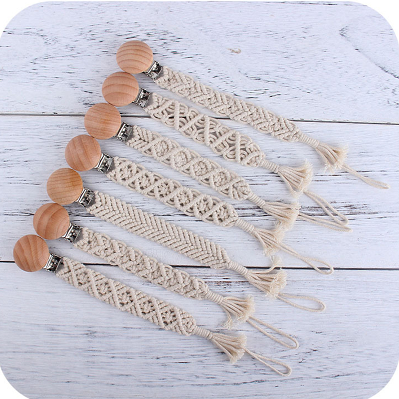 DIY Weave Baby Pacifier Clips Chains Wood Beaded Soother Holder Clip Chain Infant Toddler Wooden Beads Teething Toy 14 Styles
DIY Weave Baby Pacifier Clips Chains Wood Beaded Soother Holder Clip Chain Infant Toddler Wooden Beads Teething Toy 14 Styles