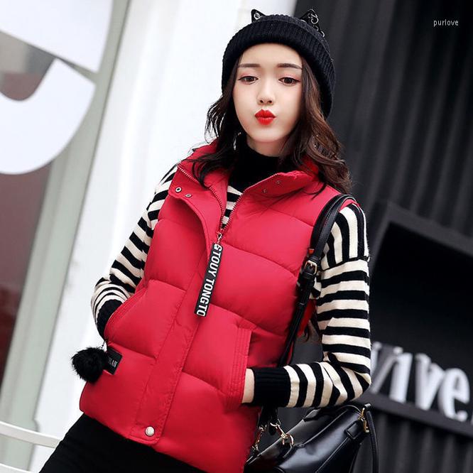 Women' Vests 2022 Autumn Winter Down Cotton Women' Vest Short Korean Stand Collar Loose Girl Student Coat Leisure Warmth Red, Black
Women' Vests 2022 Autumn Winter Down Cotton Women' Vest Short Korean Stand Collar Loose Girl Student Coat Leisure Warmth Red, Black
