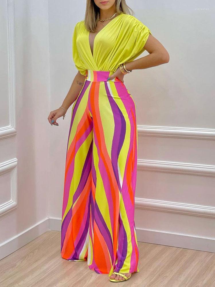 Women' Two Piece Pants Summer Sexy Deep V Neck Pleated Shirt Outfit Women Fashion Solid Blouses High Waist Print Straight Pant Set Office, 05 flower
Women' Two Piece Pants Summer Sexy Deep V Neck Pleated Shirt Outfit Women Fashion Solid Blouses High Waist Print Straight Pant Set Office, 05 flower