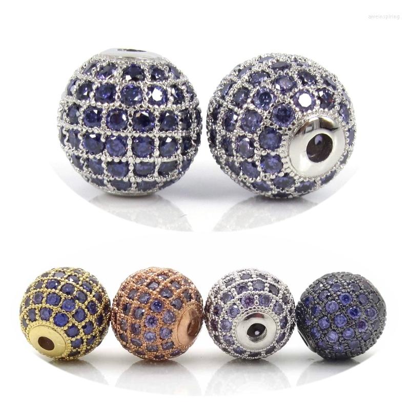 Beads 6mm 8mm 10mm 12mm Gold/Silver/Black/Rose Gold Color & Micro Pave Purple CZ Round For Jewelry Making Spacer Metal
Beads 6mm 8mm 10mm 12mm Gold/Silver/Black/Rose Gold Color & Micro Pave Purple CZ Round For Jewelry Making Spacer Metal
