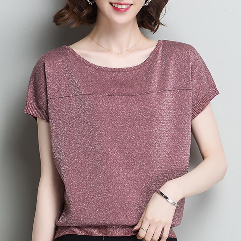 Women's Blouses Blusas Mujer De Moda 2022 Short Sleeve Summer Blouse Women O-neck Knitted Shirt Tops Womens And, Blue
Women's Blouses Blusas Mujer De Moda 2022 Short Sleeve Summer Blouse Women O-neck Knitted Shirt Tops Womens And, Blue