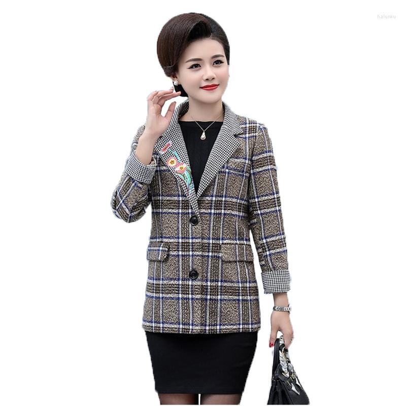 Women's Suits Trending Products Elegant Women Blazer Ladies Office Clothing Youth Plaid Suit Outwear Autumn Embroidered Short Coat, Gray
Women's Suits Trending Products Elegant Women Blazer Ladies Office Clothing Youth Plaid Suit Outwear Autumn Embroidered Short Coat, Gray