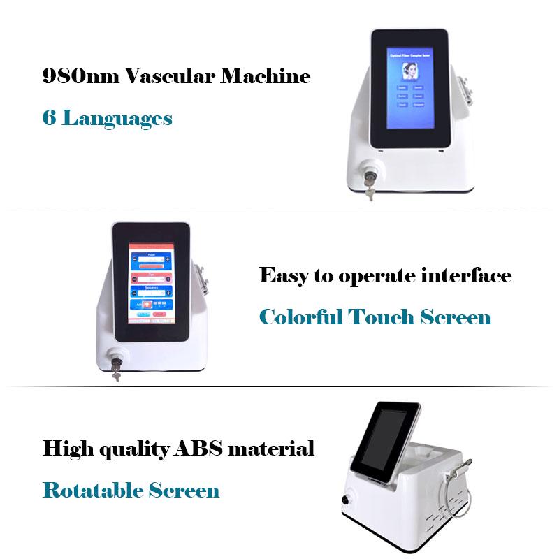 Effective Vascular Blood Vessels Removal Spider Removal 980nm Diode Laser Beauty machine
