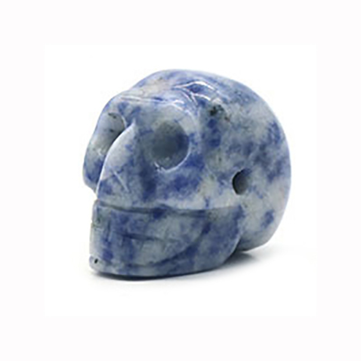 23mm Natural Sodalite Skull Figurine Reiki Healing Energy Stones Ornaments Carved Statue Gemstone Home Decor Halloween Gift
23mm Natural Sodalite Skull Figurine Reiki Healing Energy Stones Ornaments Carved Statue Gemstone Home Decor Halloween Gift