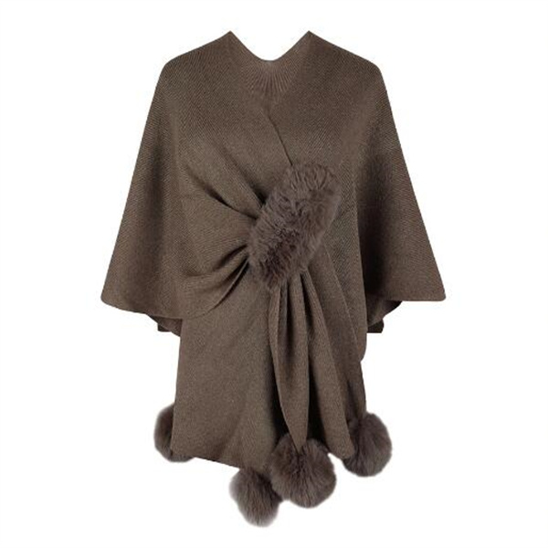 Women's Shawl Cape Coat Irregular Kintting Cloak Sweater Women Loose Pullovers Autumn Winter Oversized Warm Pancho Femme GC1673